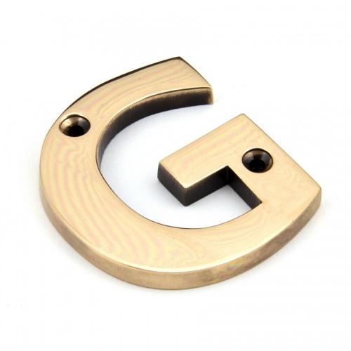 Polished Bronze Letter G